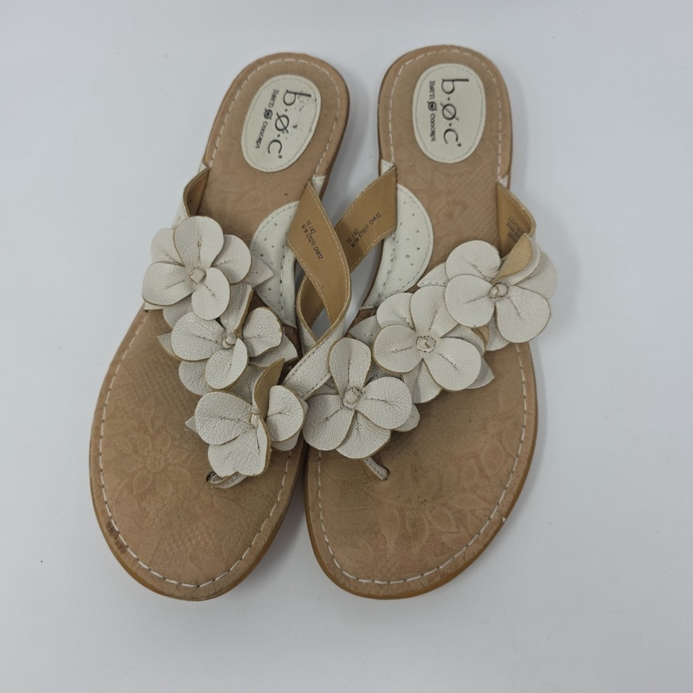 BOC Shoes Women's Flower Thong Sandals Flip Flops Comfort Casual Sz 10
